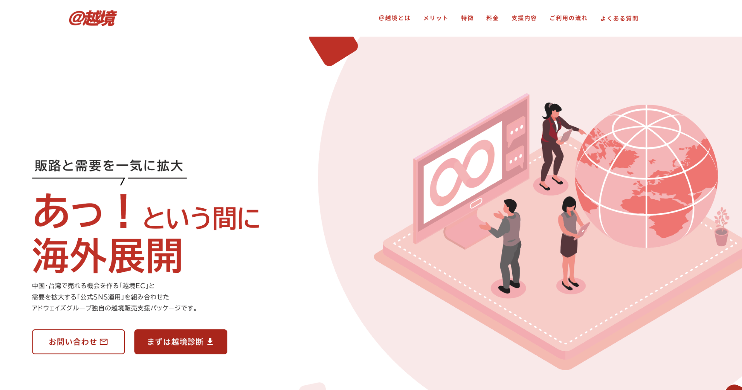 中国・台湾市場向け越境ECパッケージ「@越境」を提供開始〜現地の販売チャネル確立とSNS運用を一体設計し、初期検証から海外展開を支援〜